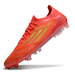 Adidas F50 Primeknit Elite Red and Yellow Firm Ground FG Football Boot