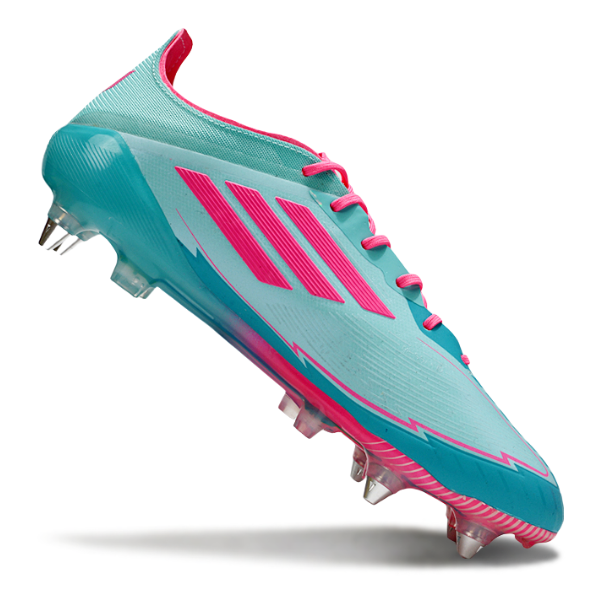 Adidas F50 Elite Mixed Studs SG Light Blue and Pink Football Boot