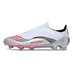 Adidas F50 Laceless Elite Messi White Pack Firm Ground FG Football Boot
