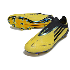 Adidas F50 Laceless Elite Adizero Yellow Purple Firm Ground FG Football Boot