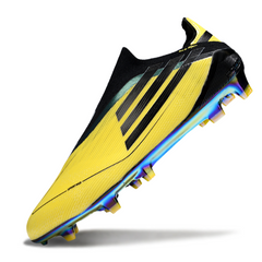 Adidas F50 Laceless Elite Adizero Yellow Purple Firm Ground FG Football Boot