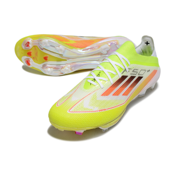 Adidas F50+ Elite Green, White, and Orange Pack Firm Ground FG Football Boot