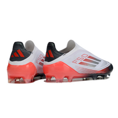 Adidas F50 Laceless Elite White Orange Gray Firm Ground FG Football Boot