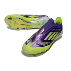 Adidas F50 Elite Purple and Green Firm Ground FG Football Boot