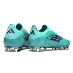 Adidas F50 Primeknit Elite Laceless Mixed Studs SG Light Blue Football Boot