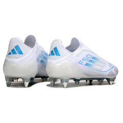 Adidas F50 Laceless Elite Mixed Studs SG White and Blue Football Boot