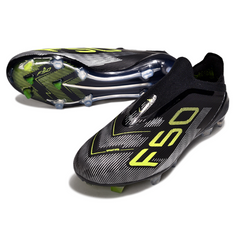 Adidas F50 Laceless Elite Black Firm Ground FG Football Boot