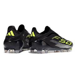Adidas F50 Laceless Elite Black Firm Ground FG Football Boot