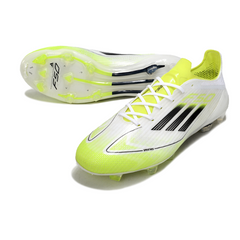 Adidas F50 Elite White, Green, and Black Firm Ground FG Football Boot