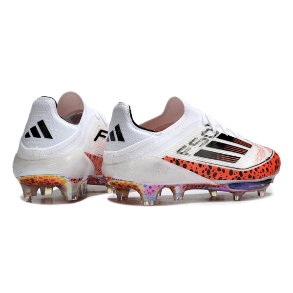 Adidas F50+ Elite White and Orange Pack Firm Ground FG Football Boot