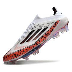 Adidas F50+ Elite White and Orange Pack Firm Ground FG Football Boot