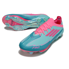 Adidas F50+ Elite Light Blue and Pink Firm Ground FG Football Boot