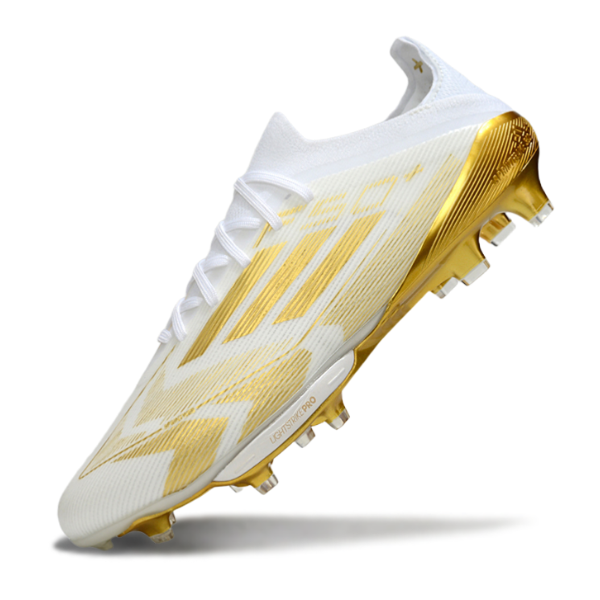 Adidas F50+ Elite White and Gold Pack Firm Ground FG Football Boot