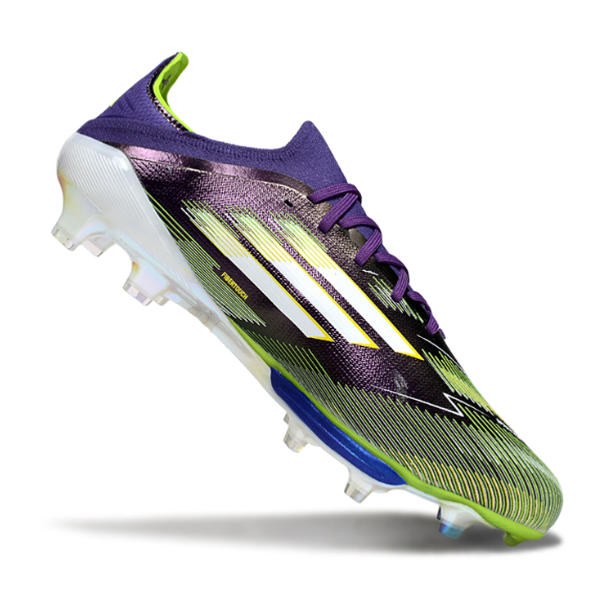 Adidas F50+ Elite Purple and Green Pack Firm Ground FG Football Boot