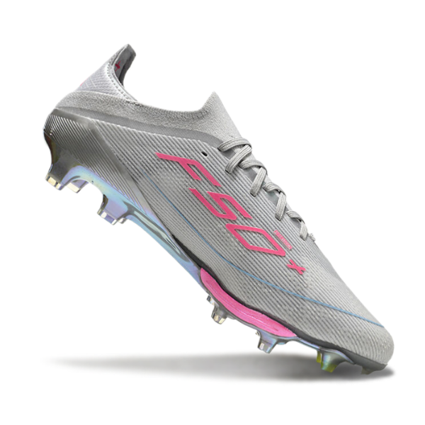 Adidas F50+ Elite Mixed Studs SG Gray, Pink and Yellow Football Boot