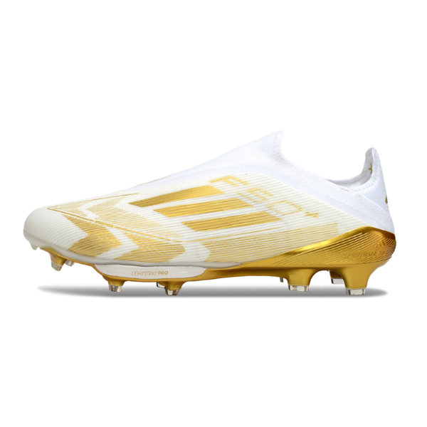Adidas F50+ Elite White and Gold Pack Firm Ground FG Football Boot