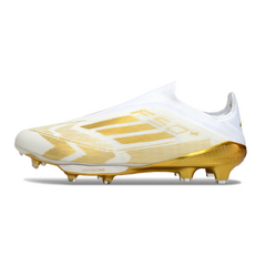 Adidas F50+ Elite White and Gold Pack Firm Ground FG Football Boot