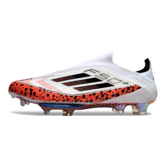 Adidas F50+ Laceless Elite White and Orange Pack Firm Ground FG Football Boot