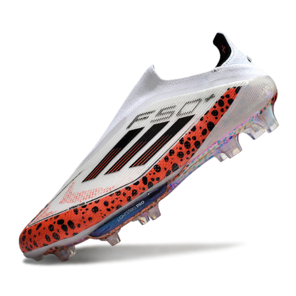 Adidas F50+ Laceless Elite White and Orange Pack Firm Ground FG Football Boot
