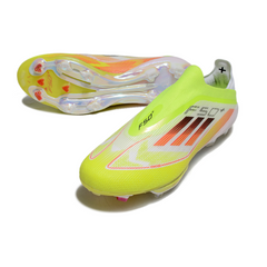 Adidas F50+ Laceless Elite Green, White, and Orange Pack Firm Ground FG Football Boot