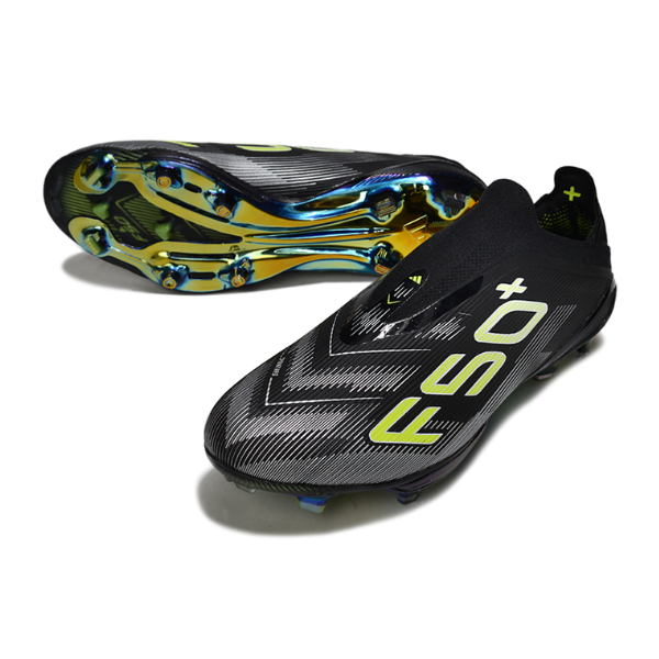 Adidas F50+ Laceless Elite Electric Stealth Pack Firm Ground FG Football Boot