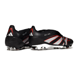 Adidas Predator 25 Tongue Elite Black, Silver and Red FG Football Boot