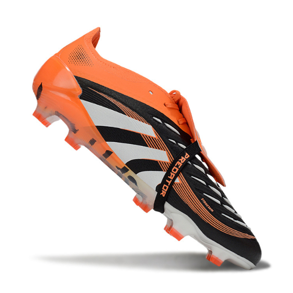 Adidas Predator 25 Tongue Elite Black and Orange FG Football Boot