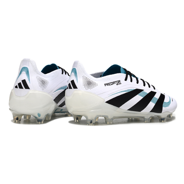 Adidas Predator 25 Elite White and Blue Firm Ground FG Football Adidas Predator 25 Elite White and Blue Firm Ground FG Football