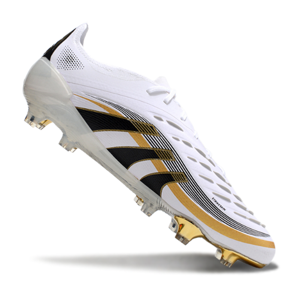 Adidas Predator 25 Elite White and Gold Pack Firm Ground FG Football Boot