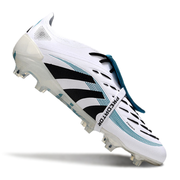 Adidas Predator 25 Tongue Elite White and Blue Pack Firm Ground FG Football Boot