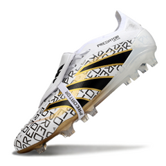 Adidas Predator 25 Tongue Elite White, Gold, Black Pack Firm Ground FG Football Boot