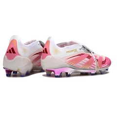 Adidas Predator 25 Tongue Elite White and Pink Pack Firm Ground FG Football Boot