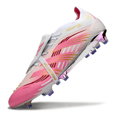 Adidas Predator 25 Tongue Elite White and Pink Pack Firm Ground FG Football Boot