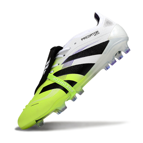Adidas Predator 25 Elite White and Green Pack Firm Ground FG Football Boot