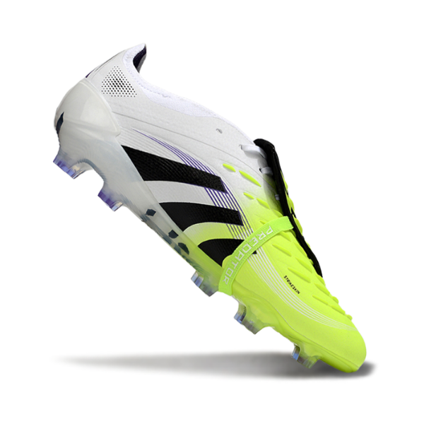 Adidas Predator 25 Elite White and Green Pack Firm Ground FG Football Boot