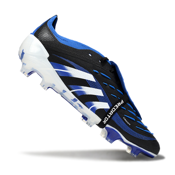 Adidas Predator 25 Elite Black, White, and Blue Pack Firm Ground FG Football Boot