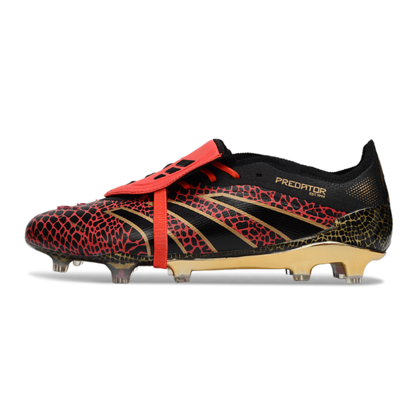 Adidas Predator 25 Tongue Elite Black Red FG Firm Ground Football Boot