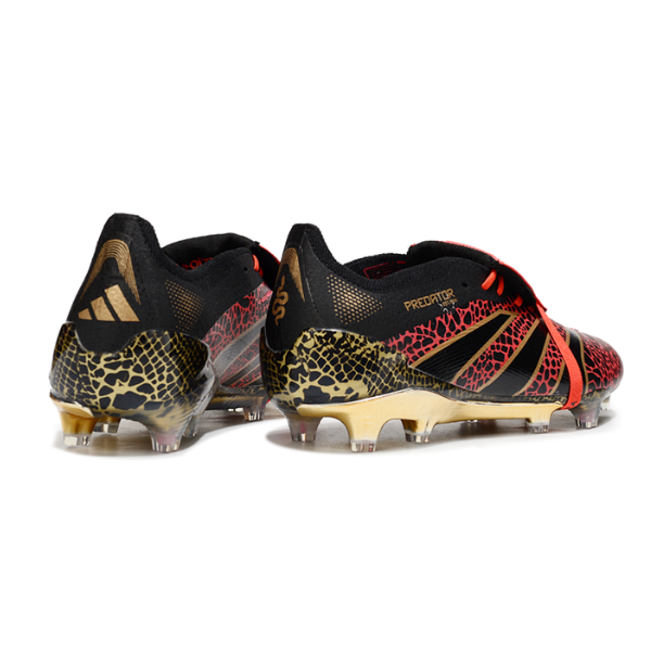 Adidas Predator 25 Tongue Elite Black Red FG Firm Ground Football Boot
