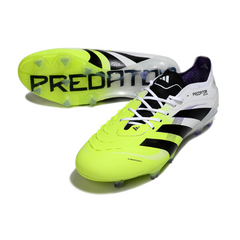 Adidas Predator 25 Elite White and Green Pack Firm Ground FG Football Boot