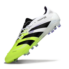 Adidas Predator 25 Elite White and Green Pack Firm Ground FG Football Boot