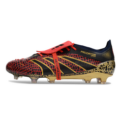 Adidas Predator 25 Tongue Elite Black, Red, and Yellow Pack Firm Ground FG Football Boot