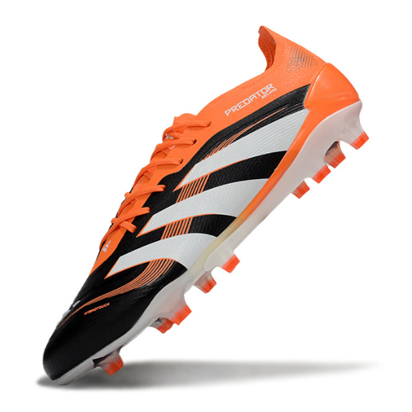 Adidas Predator 25 Elite Black and Orange Pack Firm Ground FG Football Boot