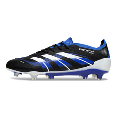 Adidas Predator 25 Elite Black, White, and Blue Firm Ground FG Football Boot