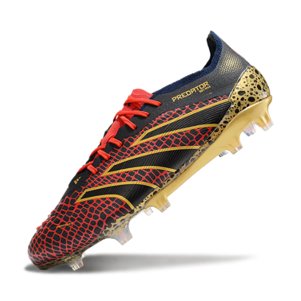 Adidas Predator 25 Elite Black Red Yellow FG Football Boot