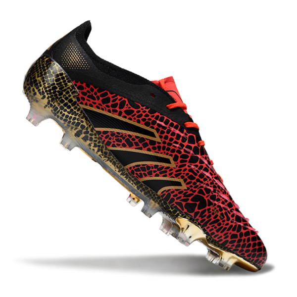 Adidas Predator 25 Elite Black and Red Pack Firm Ground FG Football Boot