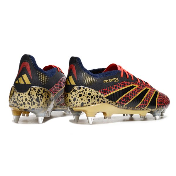 Adidas Predator 25 Elite Mixed Studs SG Black,Yellow and Red Football Boot