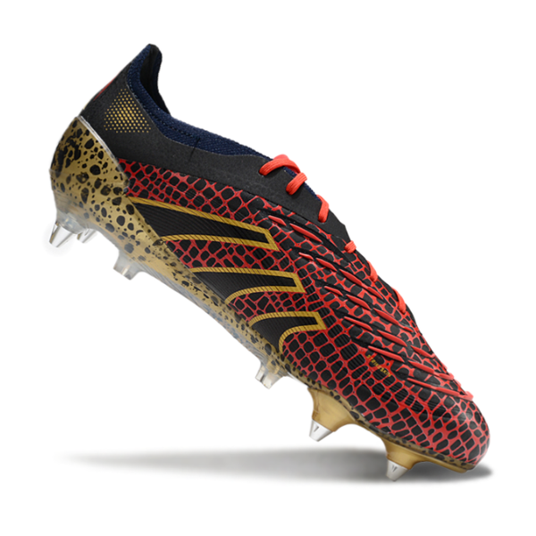 Adidas Predator 25 Elite Mixed Studs SG Black,Yellow and Red Football Boot