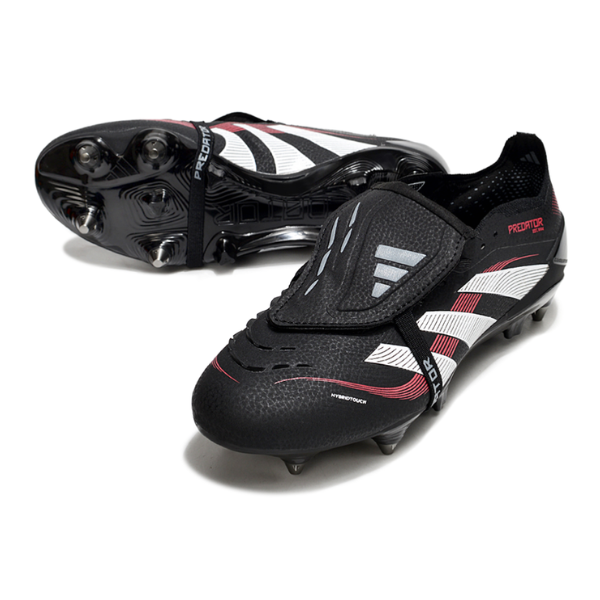 Adidas Predator 25 Elite Black and Red Firm Ground FG Football Boot