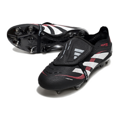 Adidas Predator 25 Elite Black and Red Firm Ground FG Football Boot
