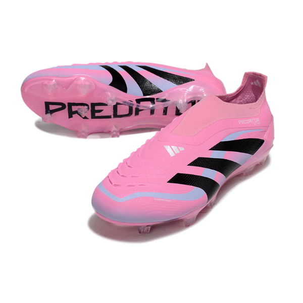 Adidas Predator 25 Laceless Elite Light Pink Pack Firm Ground FG Football Boot